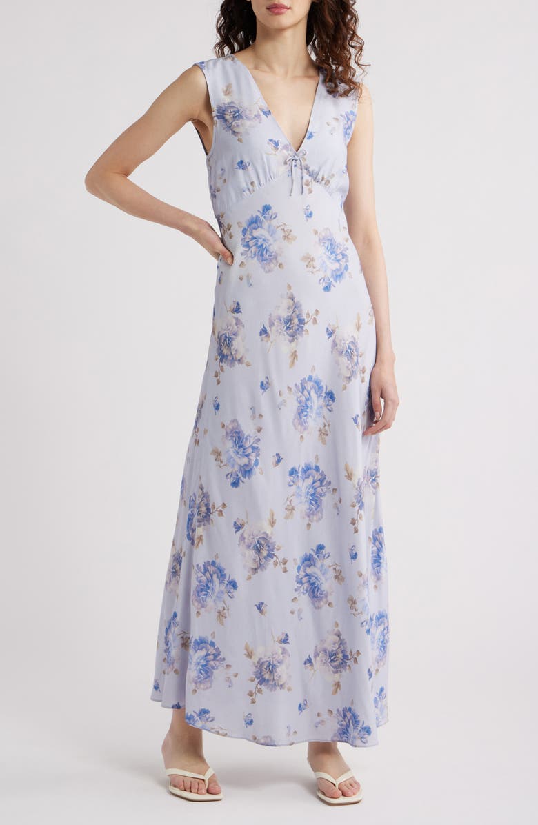 Faithfull the Brand Josephine Maxi Dress, Main, color, Leona Floral - Lilac