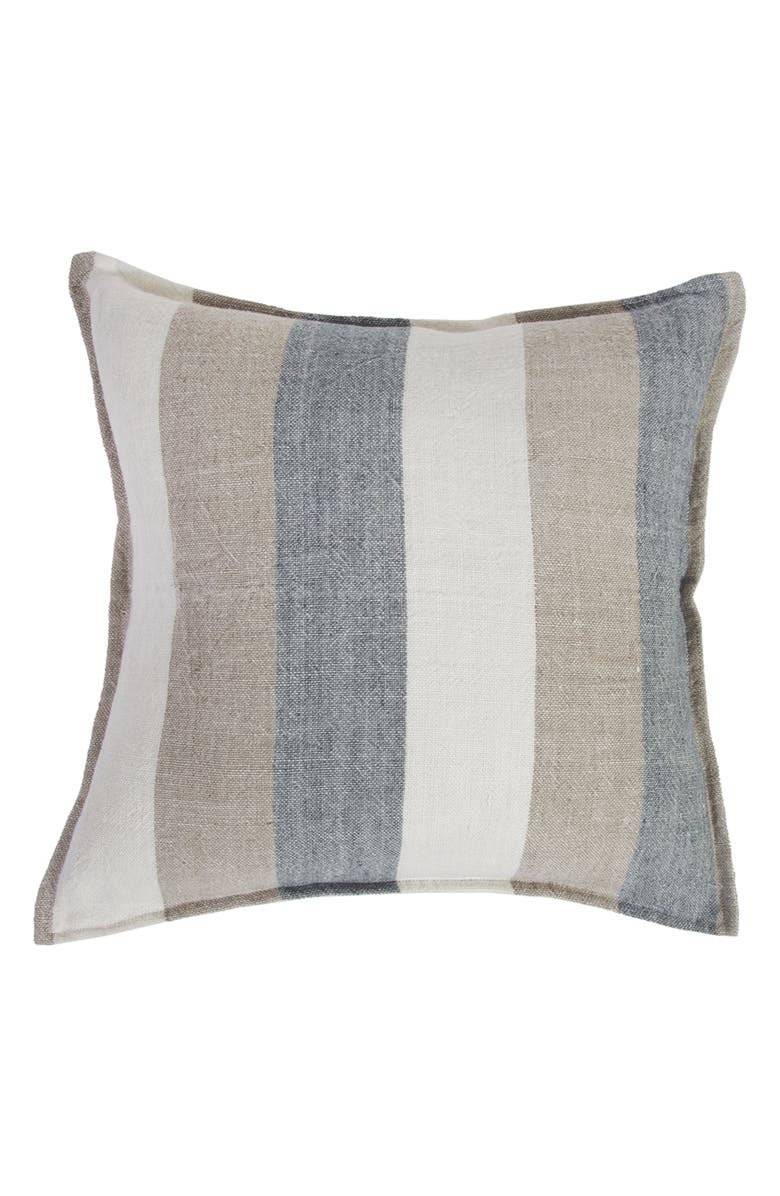 Pom Pom at Home Monterey Linen Accent Pillow, Main, color, Ocean/ Natural