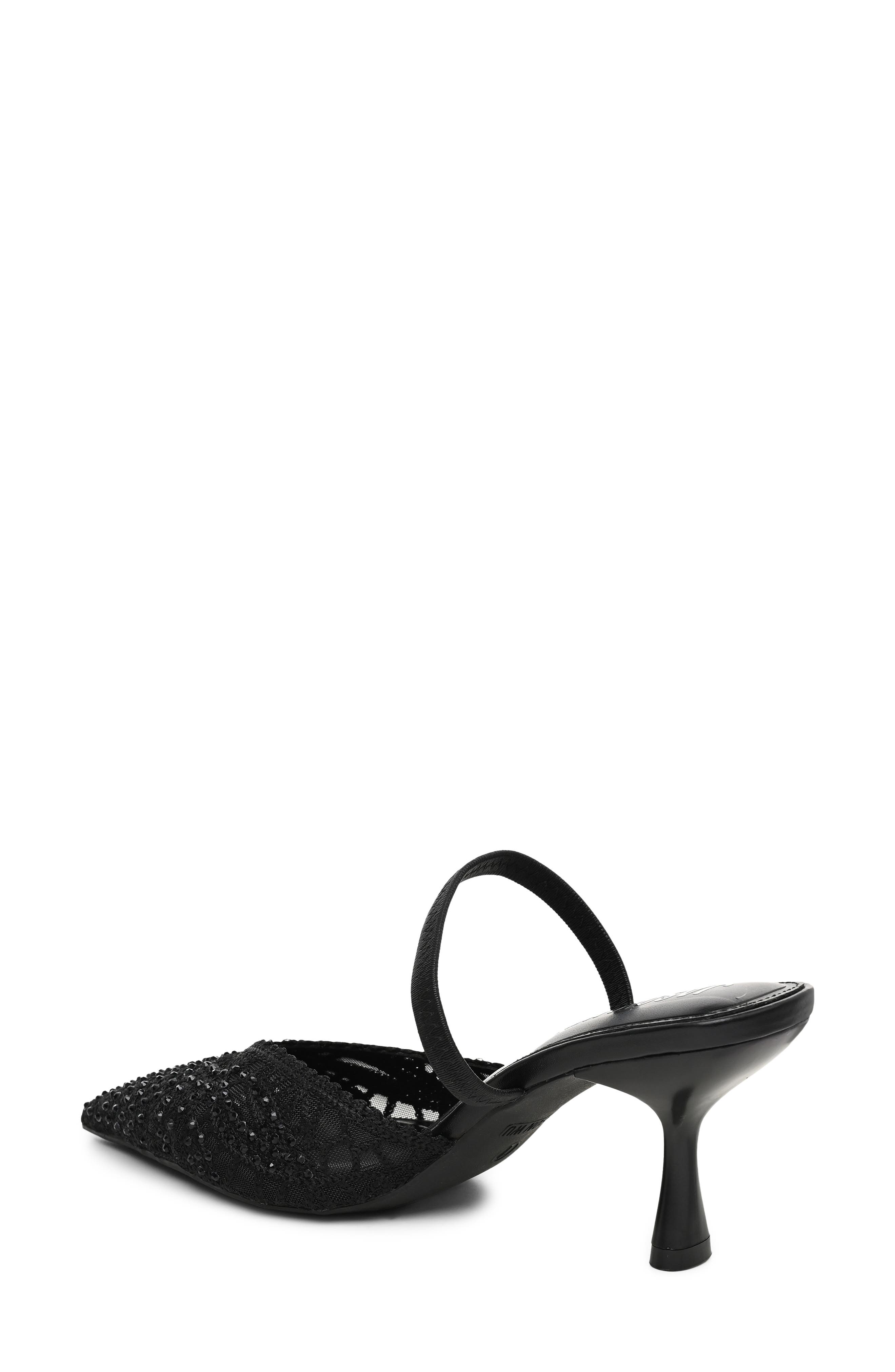 Ezze Embellished Slingback Pump, Alternate, color, BLACK