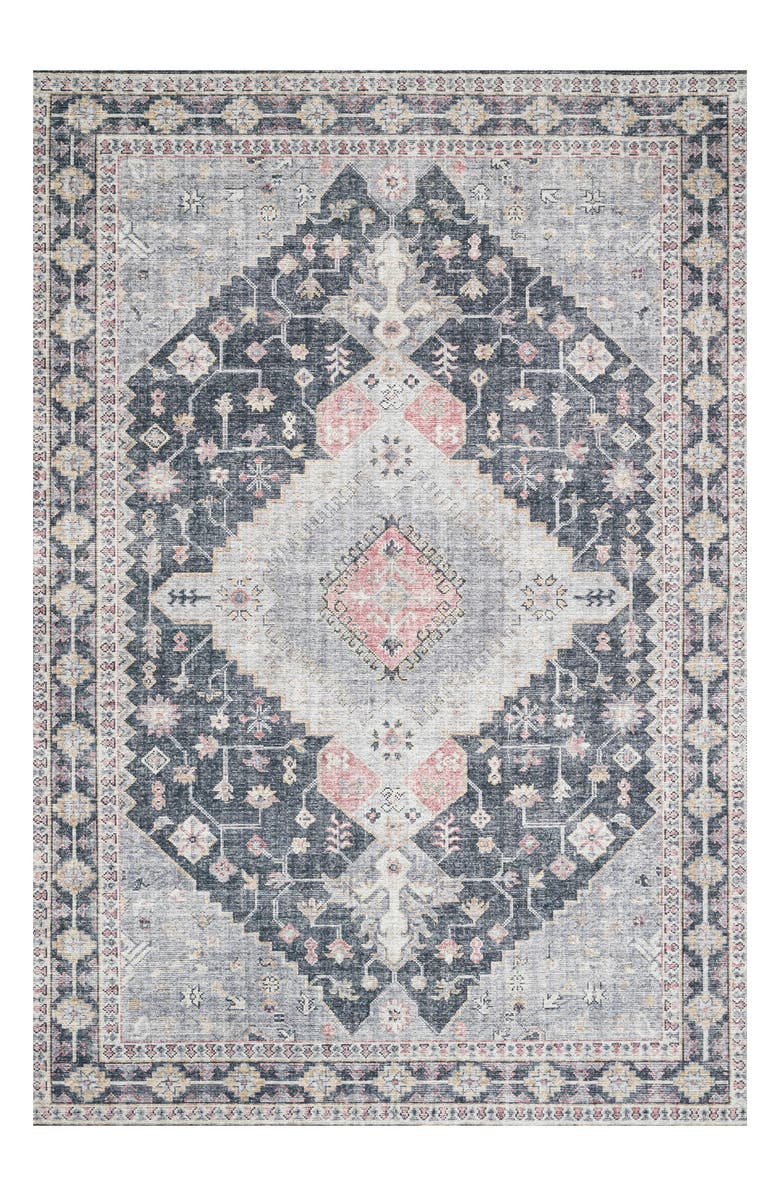 LOLOI Skye Collection Rug - 7'6" x 9'6", Main, color, Charcoal / Multi