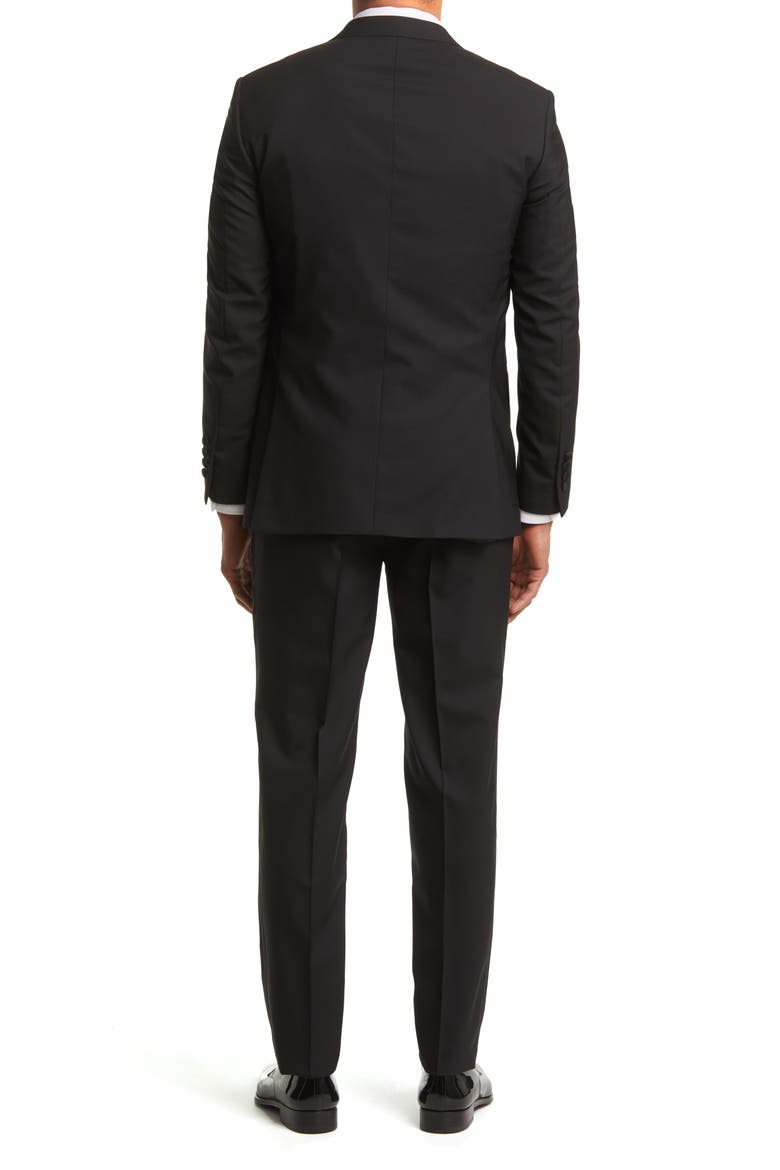 Classic Fit Black Wool Tuxedo, Alternate, color, BLACK