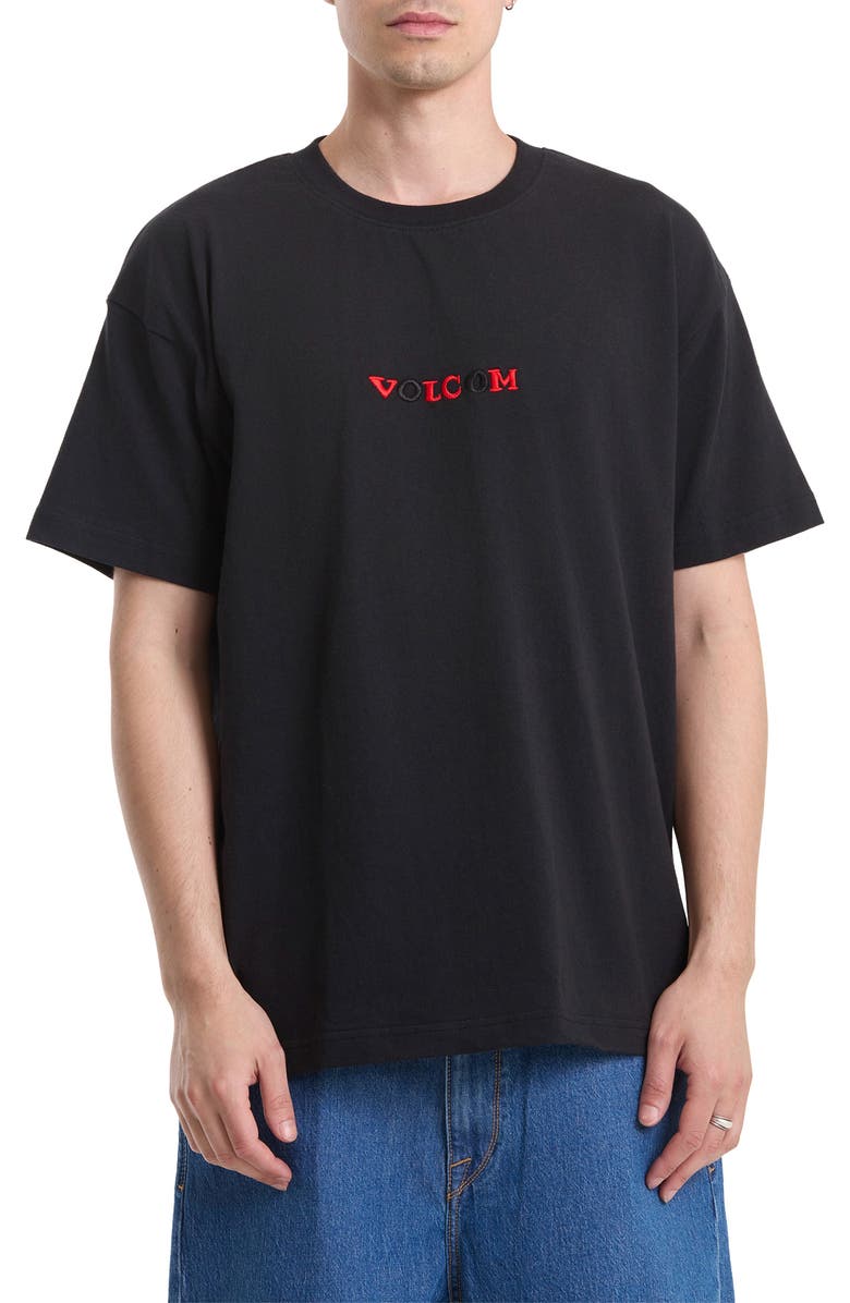 Volcom x Seth Conboy Embroidered Graphic T-Shirt, Main, color, Black