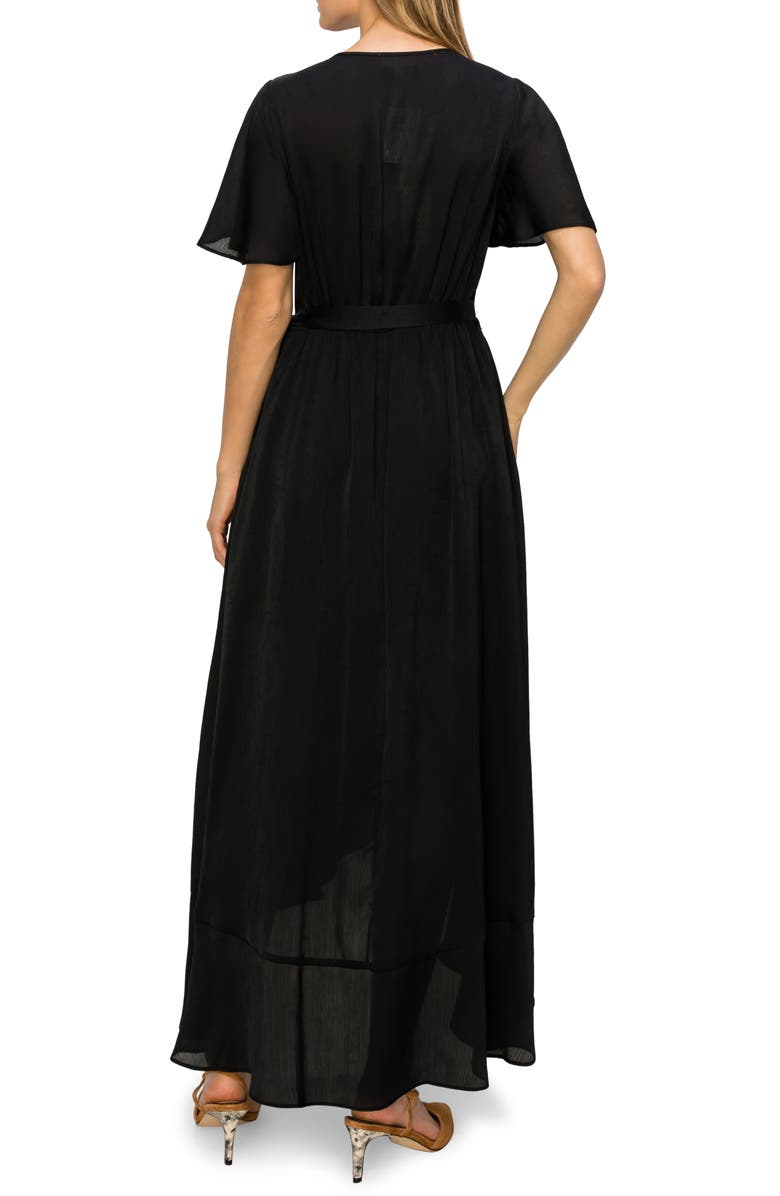 MELLODAY V-Neck Ruffle Sleeve Wrap Dress, Alternate, color, 