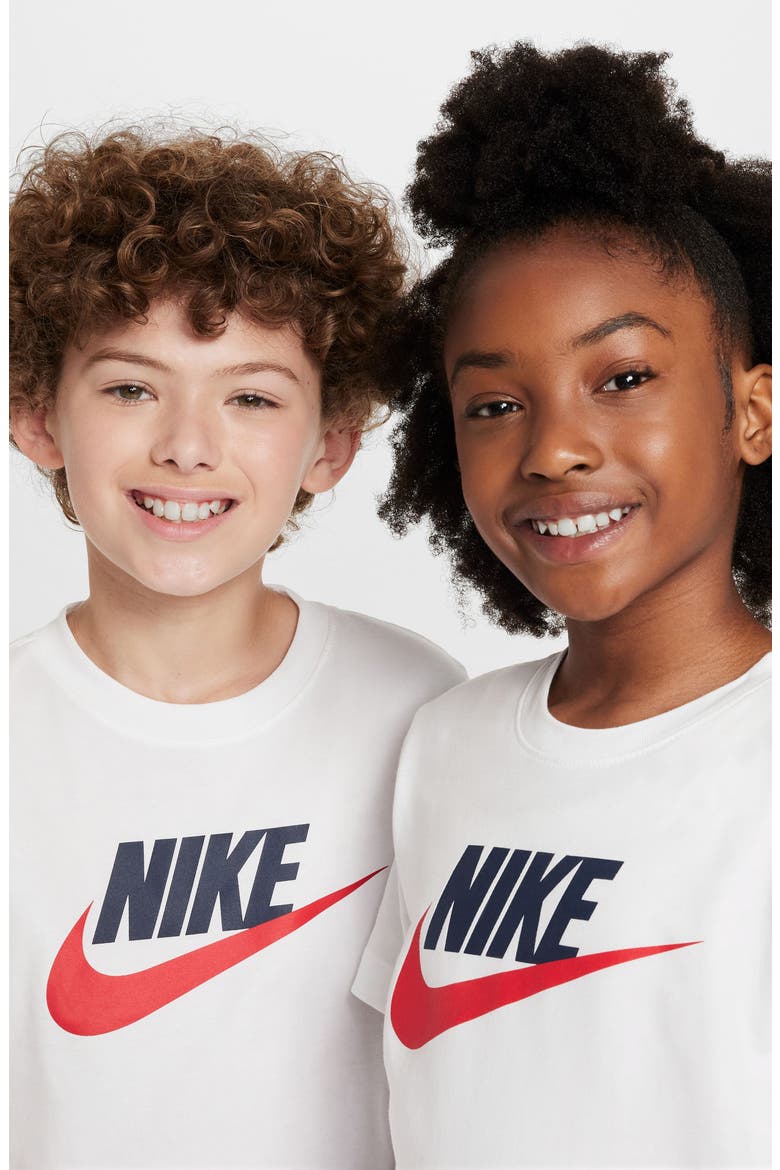 Kids' Sportswear Graphic T-Shirt, Alternate, color, 100 WHITE