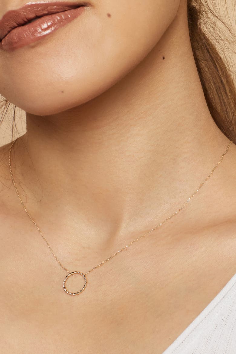 14K Gold Caesar Pendant Necklace, Alternate, color, Yellow Gold