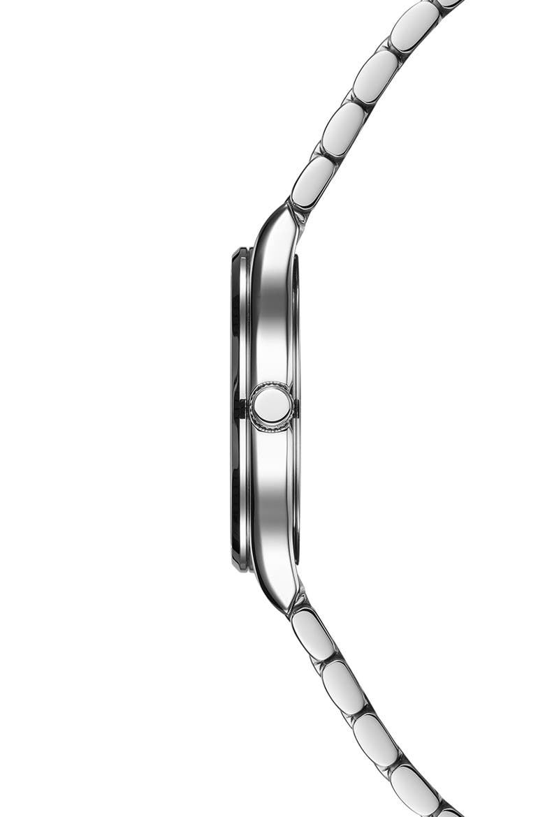 Beleganza Diamond & Mother-of-Pearl Bracelet Watch, 32mm, Alternate, color, BLUE MOP STAINLESS STEEL