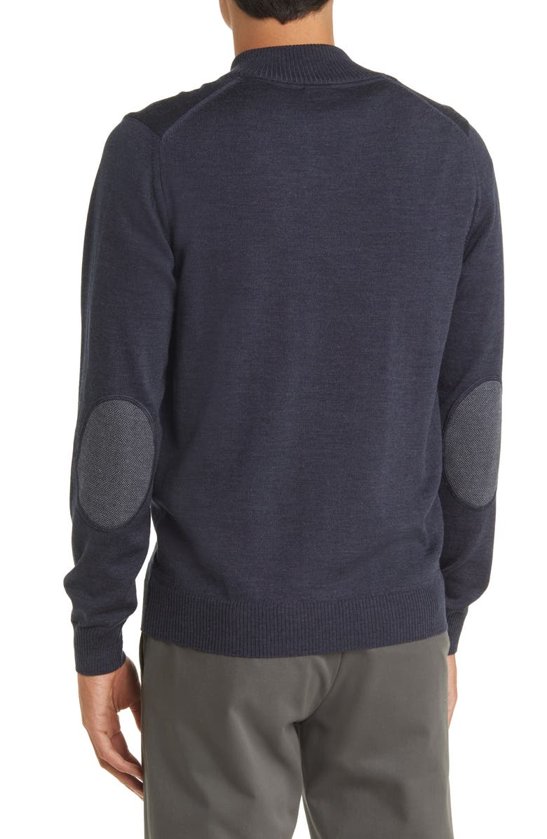 Emanuel Berg Merino Wool Half Zip Sweater, Alternate, color, 