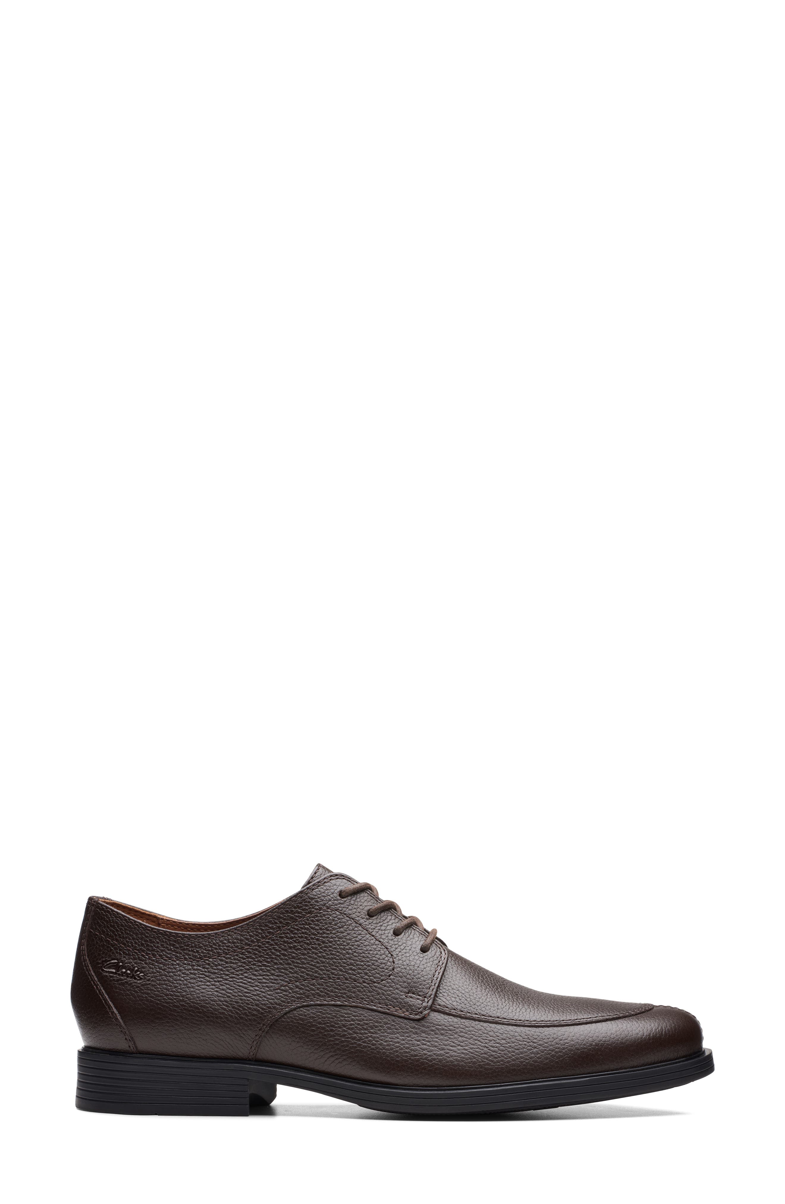 Whiddon Pebbled Leather Derby, Alternate, color, DARK BRN TUMBLED