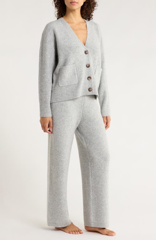 Nordstrom Cozy Rib Lounge Set In Gray
