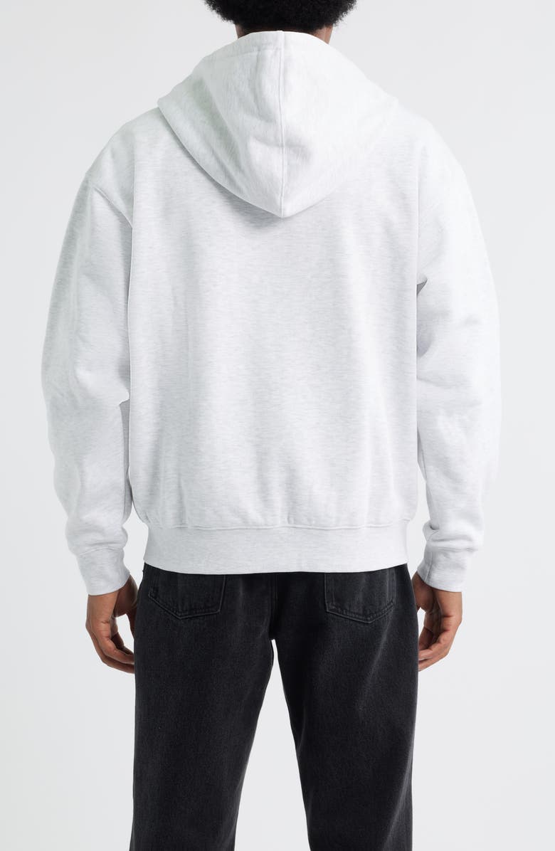 Obey Persistent Movement Graphic Zip Hoodie, Alternate, color, Heather Grey