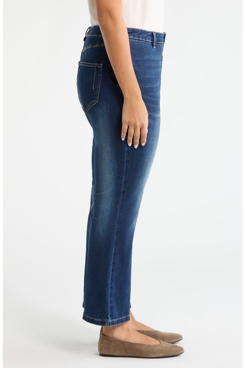 Estelle Pull-On Ankle Flare Jeans, Alternate, color, DARK MID WASH