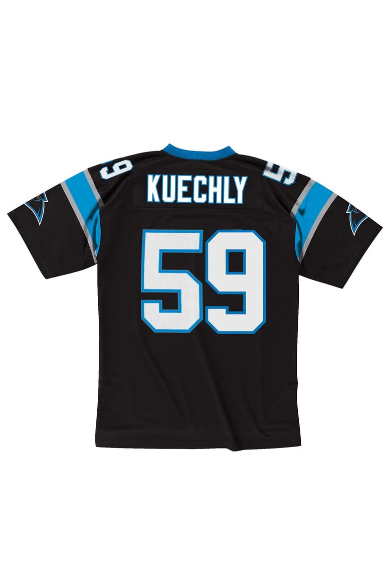 Men's Mitchell & Ness Luke Kuechly Black Carolina Panthers 2013 Legacy Throwback Replica Jersey, Alternate, color, Black