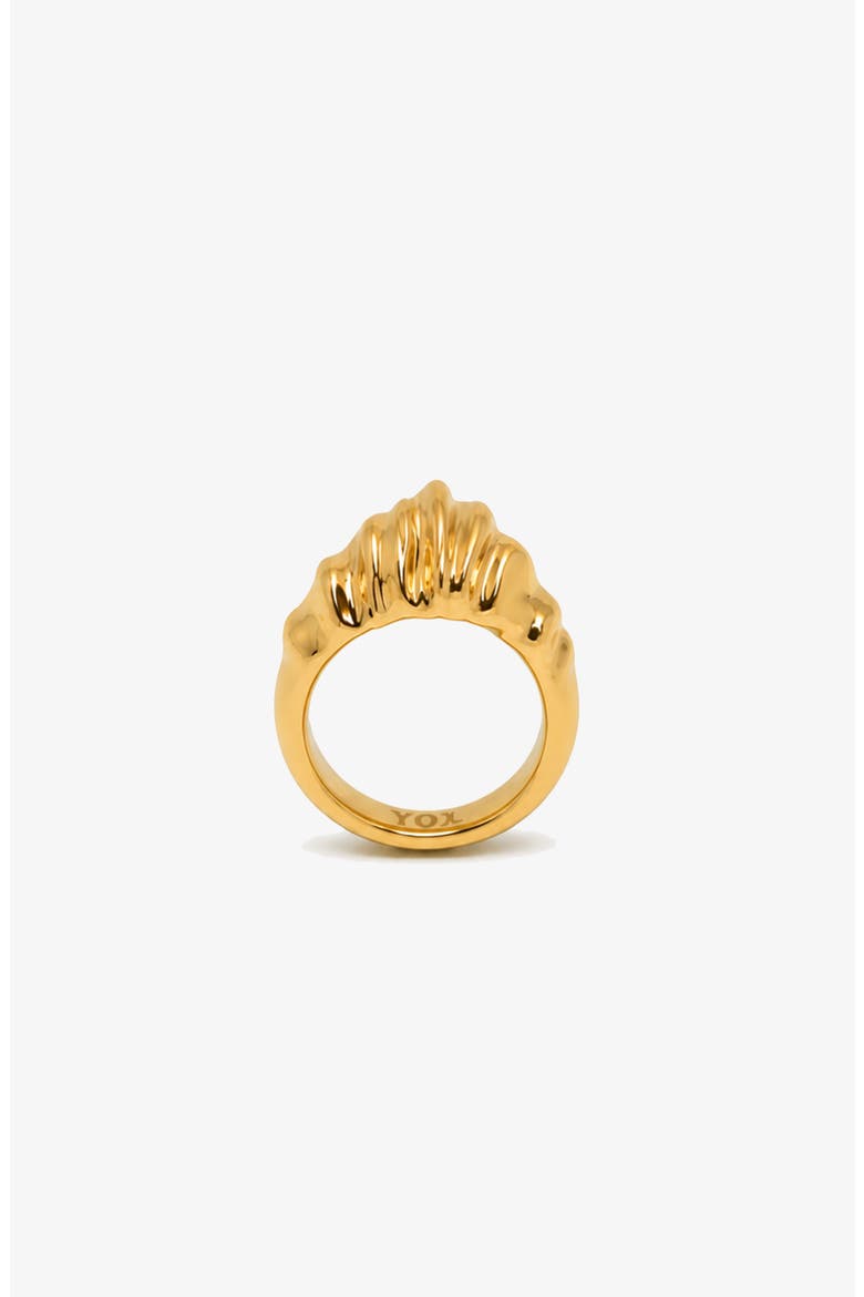 Coral Ring in Gold, Alternate, color, Gold