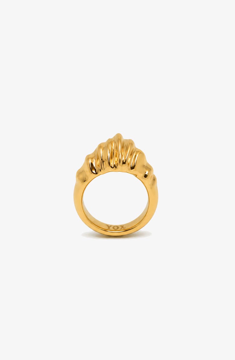 YOJ Coral Ring in Gold, Alternate, color, Gold