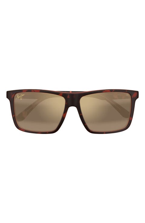 Mamalu Bay 60mm Polarized Square Sunglasses