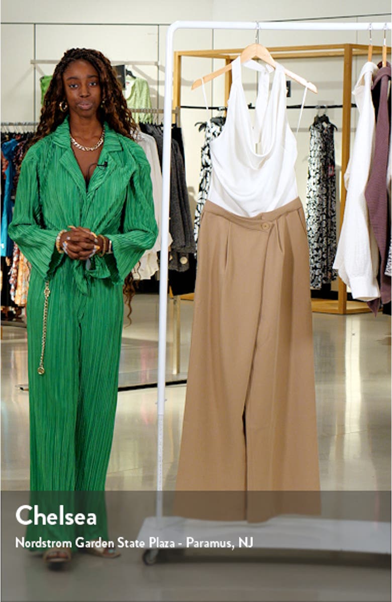 Aryn Halter Wide Leg Jumpsuit, sales video thumbnail