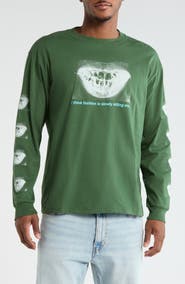 PLEASURES Decay Graphic Print Long Sleeve T-Shirt