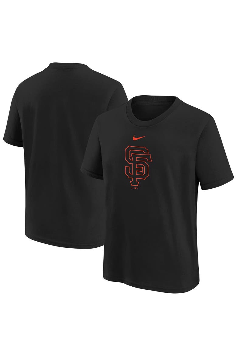 Youth Nike  Black San Francisco Giants Large Logo T-Shirt, Main, color, Black