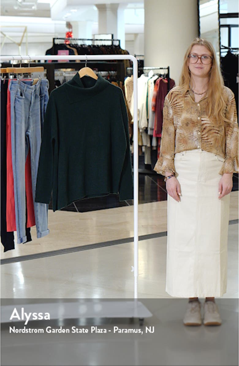 Whitby Cashere & Wool Asymmetric Turtleneck Sweater, sales video thumbnail