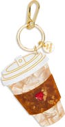 Solar Eclipse Hand Painted Coffee Cup Key Chain Bag Charm