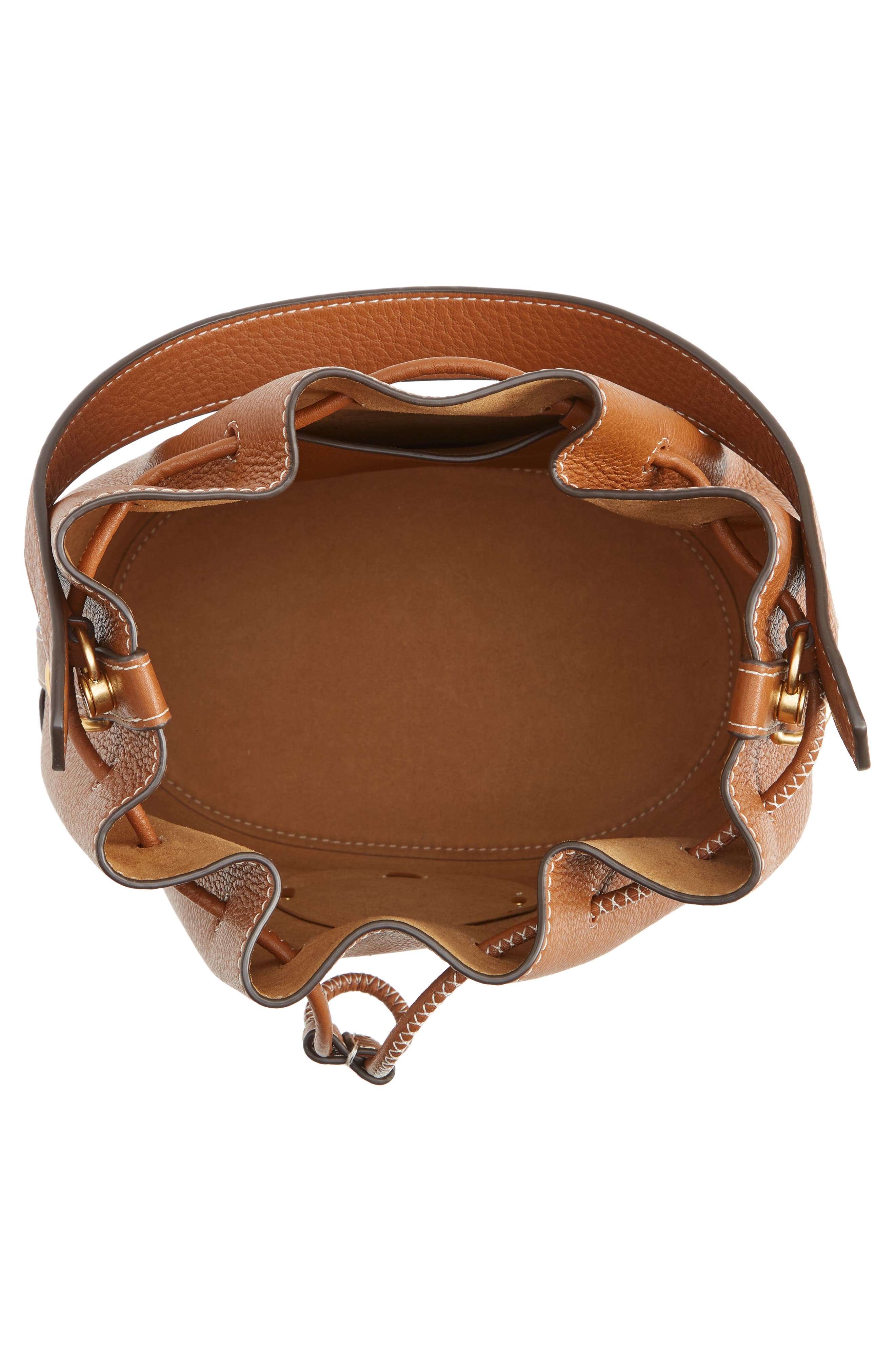 Tory Burch Miller Leather Bucket Bag, Alternate, color, 