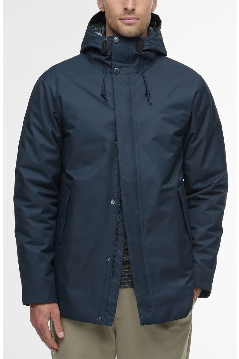 Modern Lorden Waterproof Hooded Jacket, Main, color, NAVY