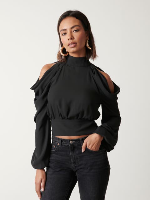 Selena Cold Shoulder Top