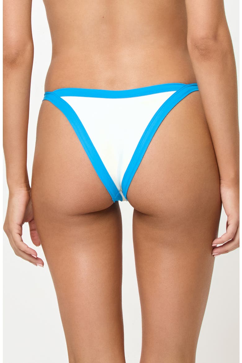 Mackenzie Bitsy Bikini Bottoms, Alternate, color, ELECTRIC BLUE/ CREAM