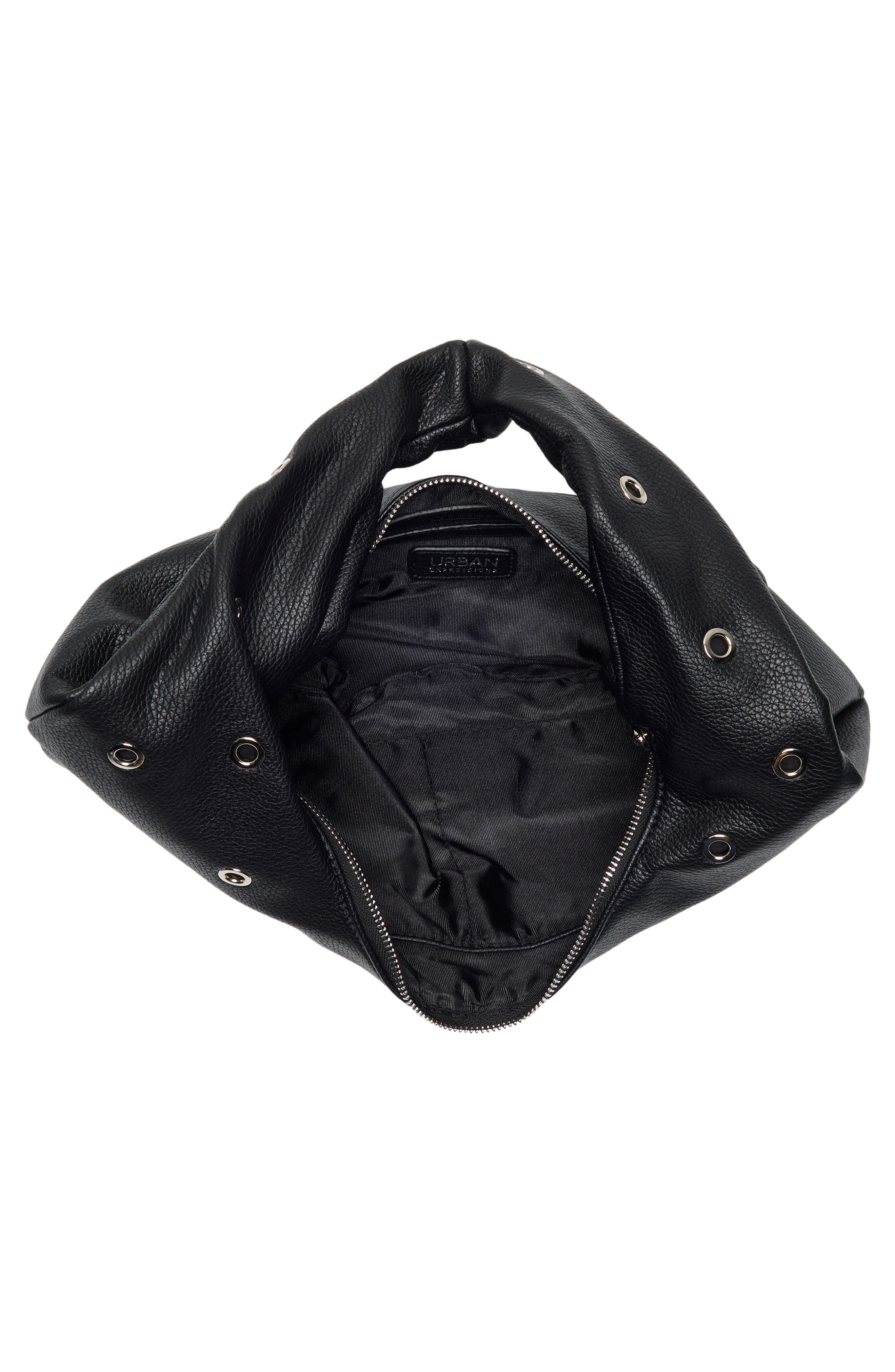 URBAN EXPRESSIONS HANDBAGS Grommet Hobo Bag, Alternate, color, Black