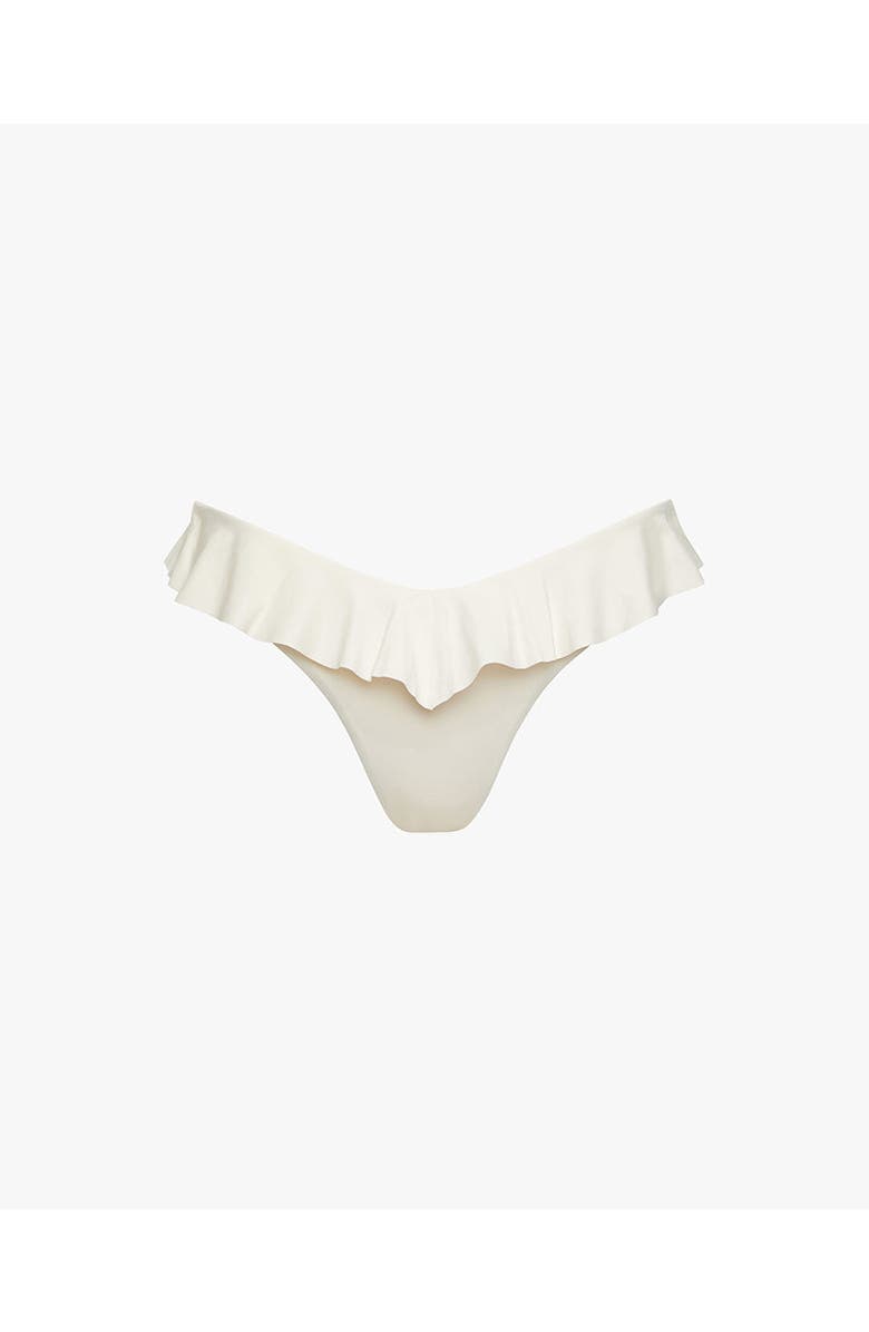 WeWoreWhat Ruffle Delilah Bottom, Alternate, color, Off White