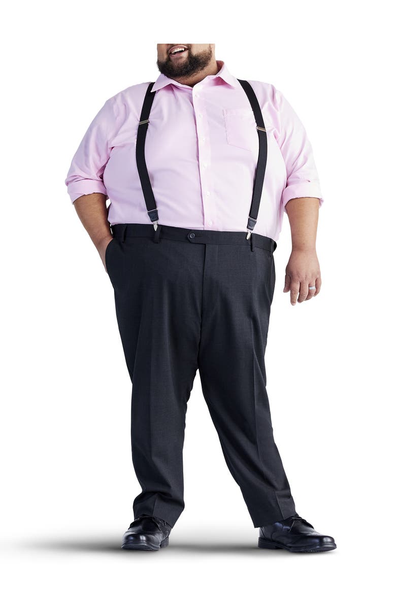 Harbor Bay by DXL Big & Tall Y-Back Suspenders Boxed Set, Alternate, color, Black