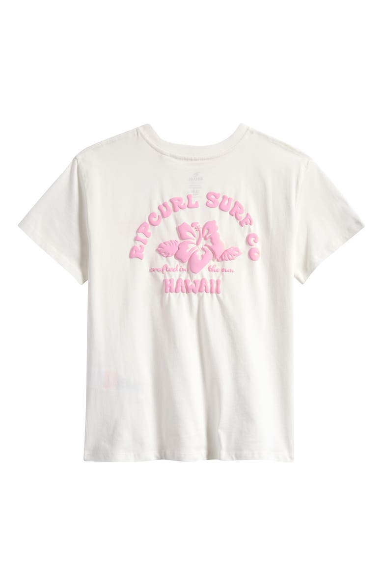 Rip Curl Hibiscus Cotton Graphic T-Shirt, Alternate, color, Bone