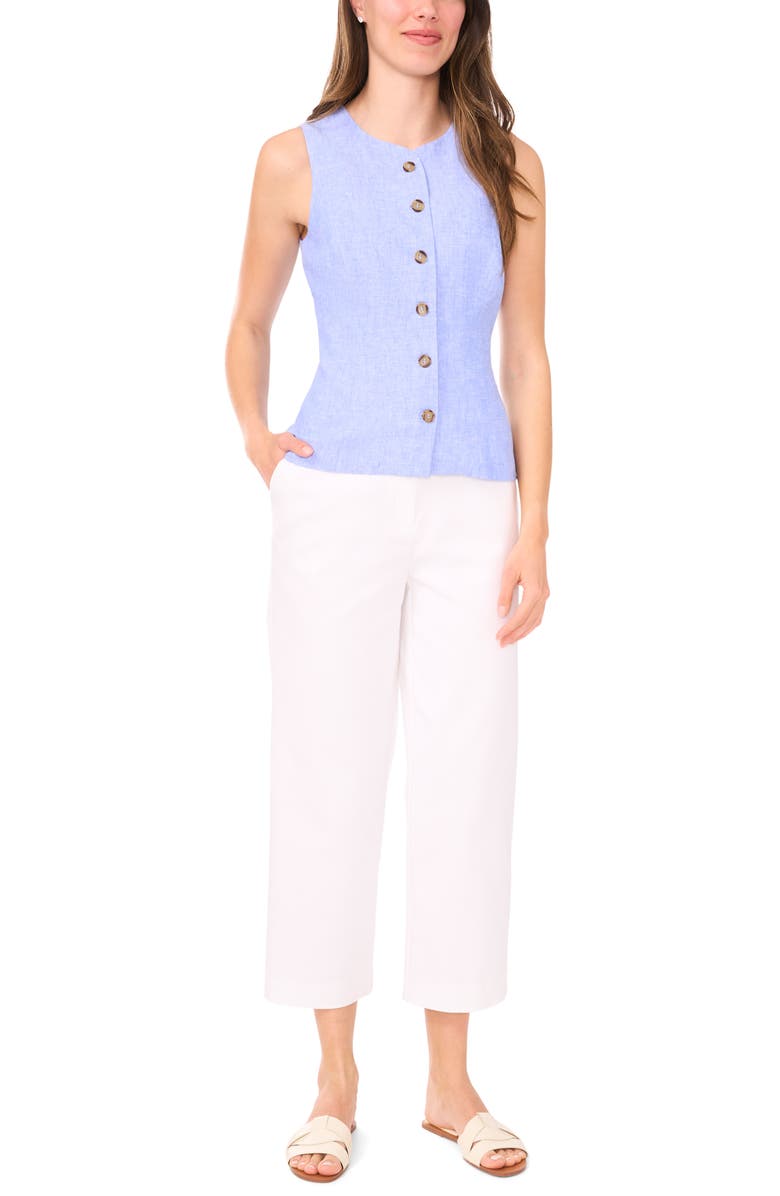 Halogen<sup>®</sup> Linen Blend Vest, Alternate, color, Ultramarine