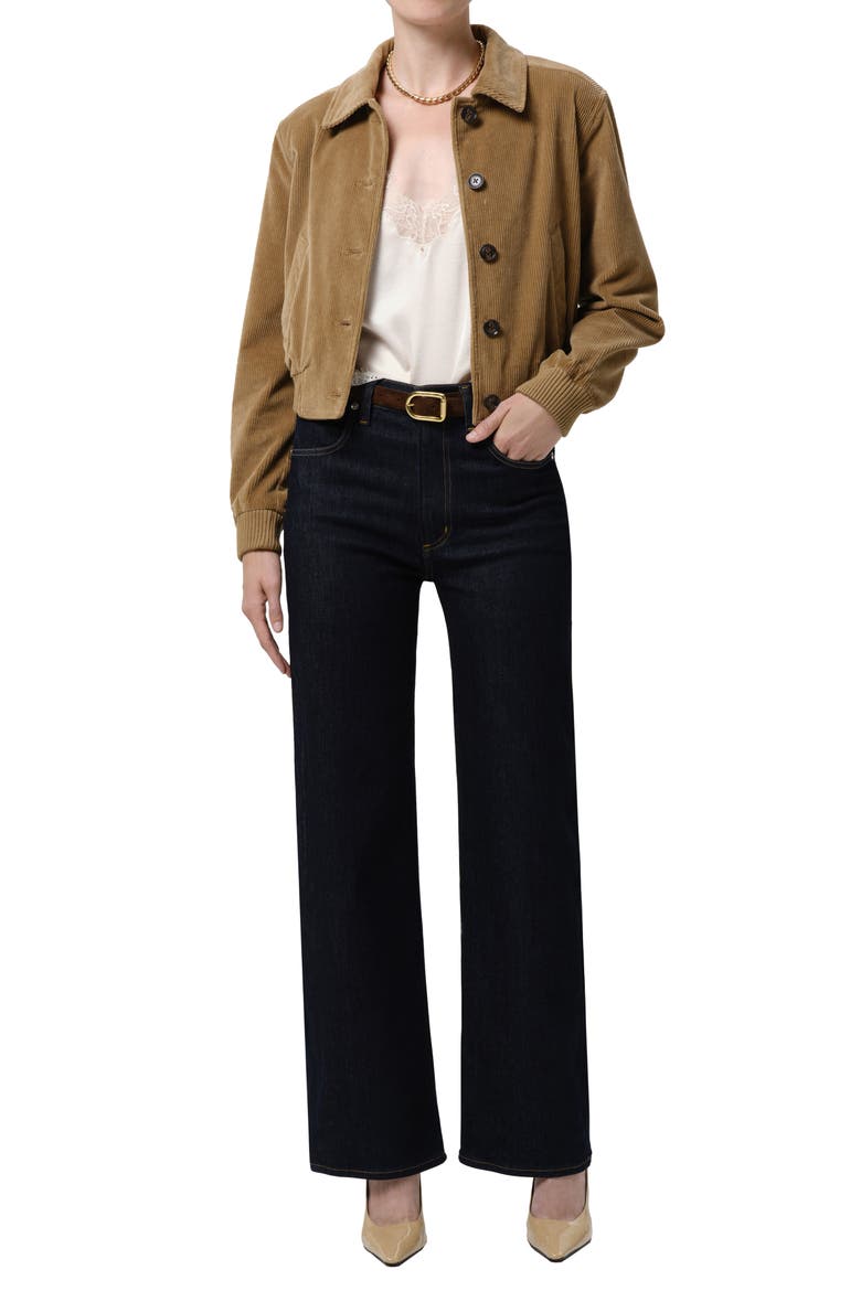 Annina High Waist Straight Leg Jeans, Alternate, color, INKY RINSE DARK INDIGO