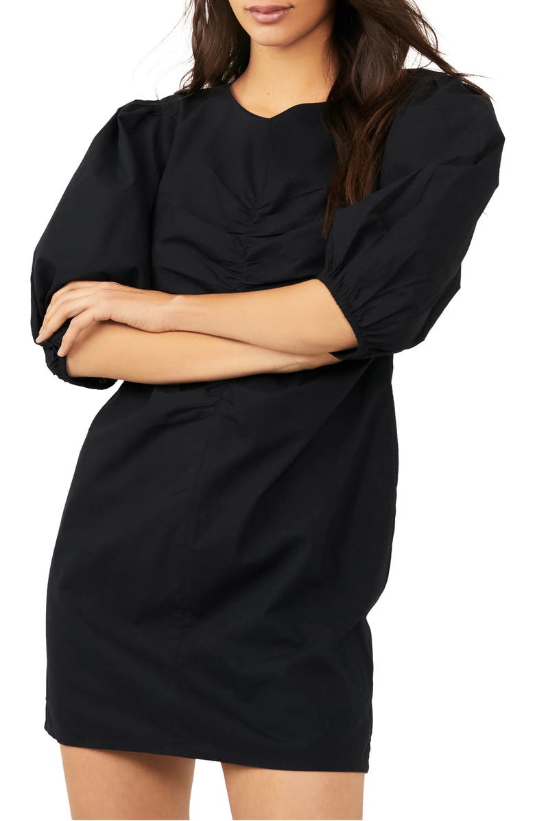Free People Hope Puff Sleeve Cotton Minidress, Alternate, color,