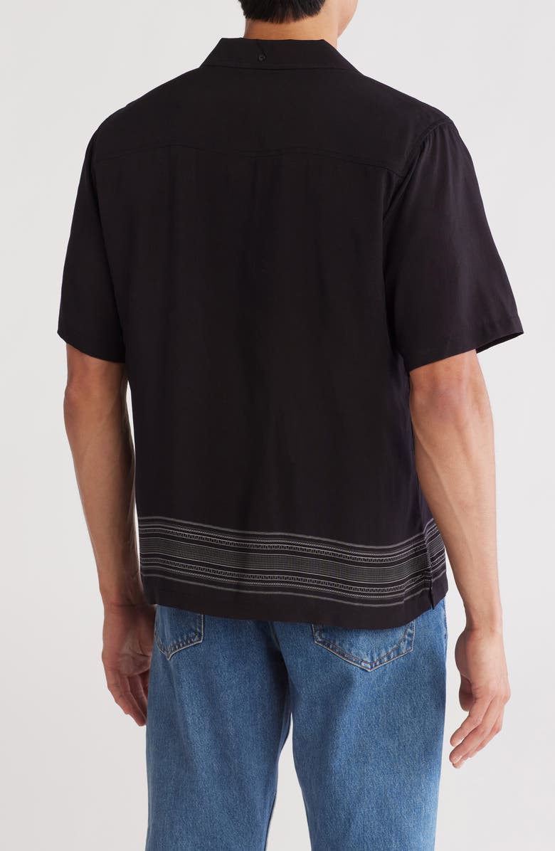 Ezekiel Darwin Camp Shirt, Alternate, color, Black