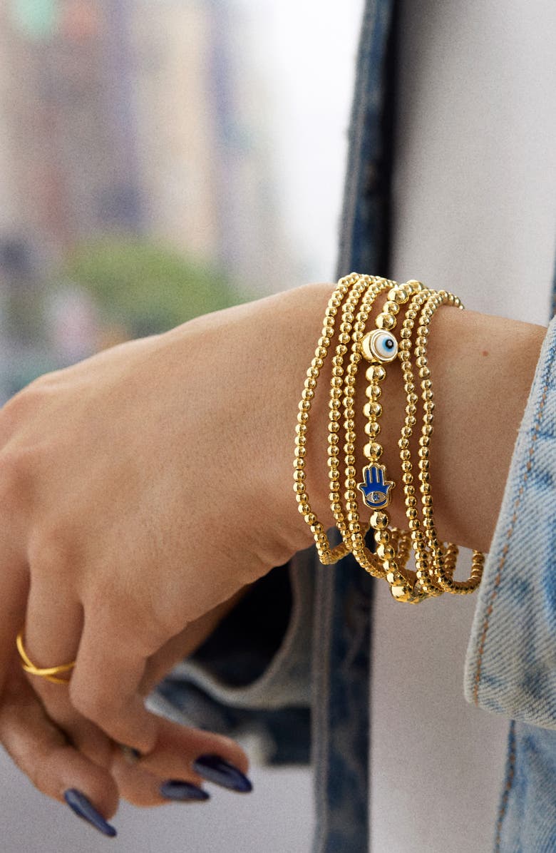 BaubleBar Pisa Set of 5 Beaded Bracelets, Alternate, color, 