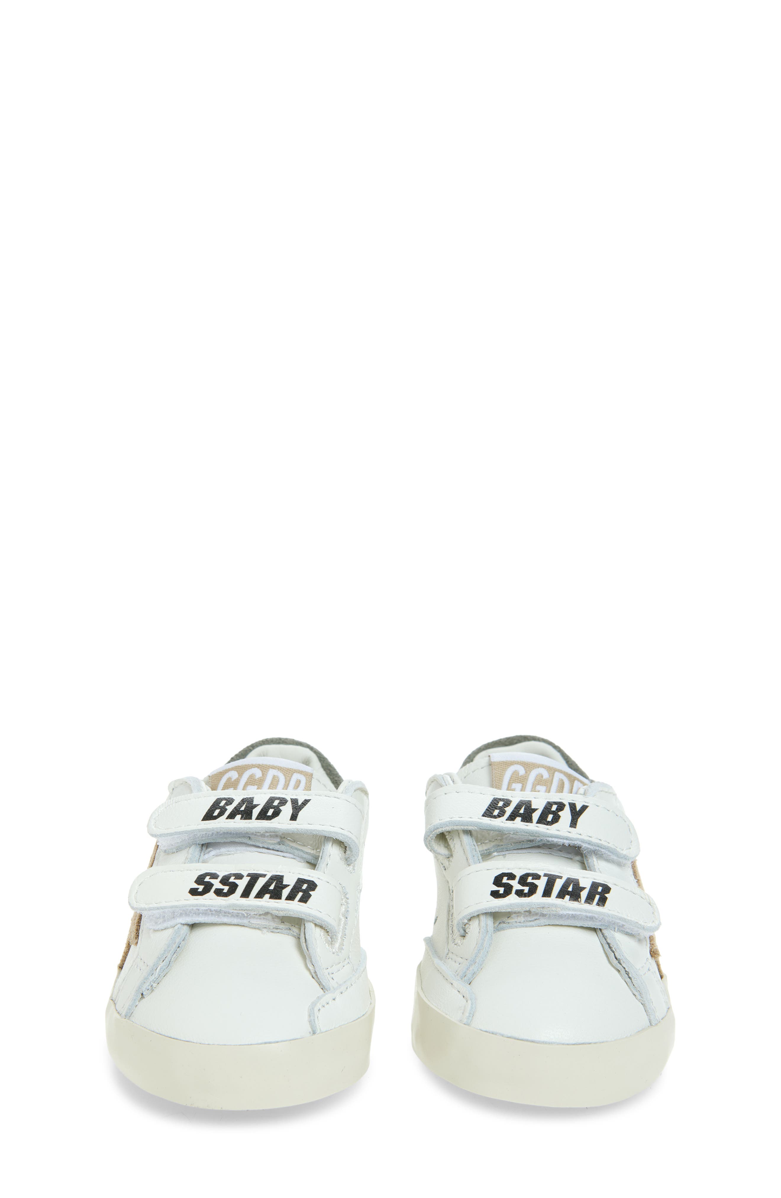 Golden Goose Baby School Sneaker, Alternate, color, White/ Beige/ Green