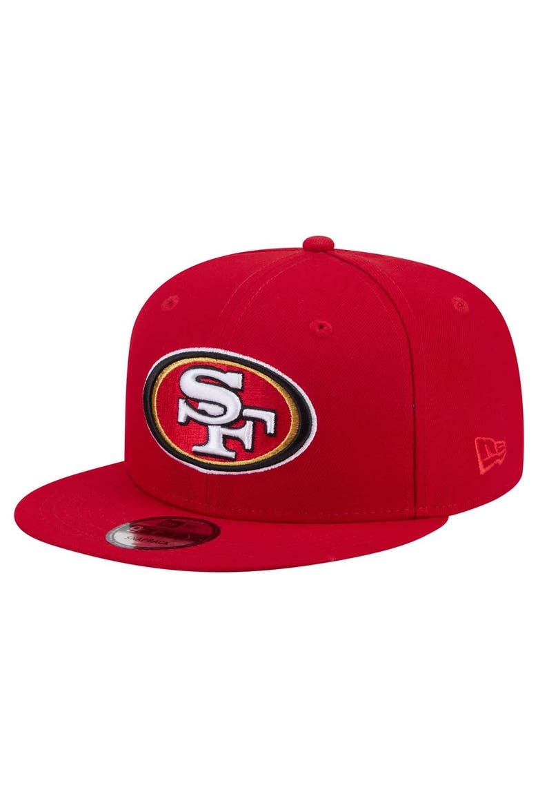 Men's New Era  Red San Francisco 49ers 9FIFTY Snapback Hat, Main, color, Red