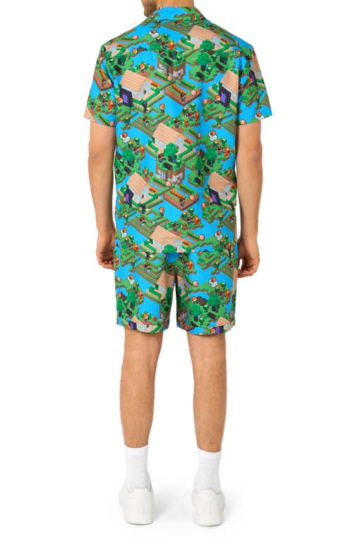 Opposuits Minecraft™ Overworld Camp Shirt & Drawstring Shorts Set In Multi