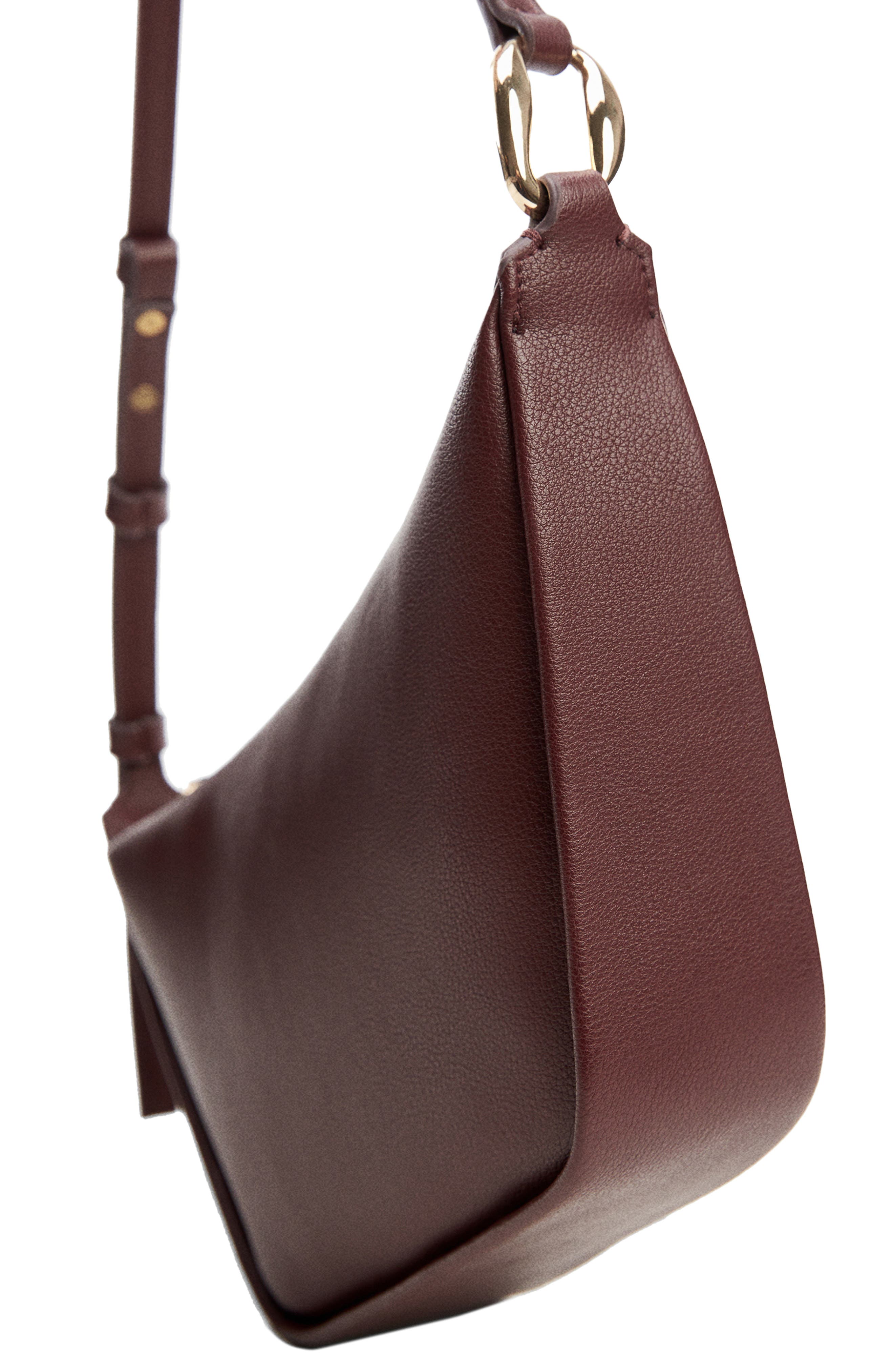 MANGO Faux Leather Shoulder Bag, Alternate, color, 