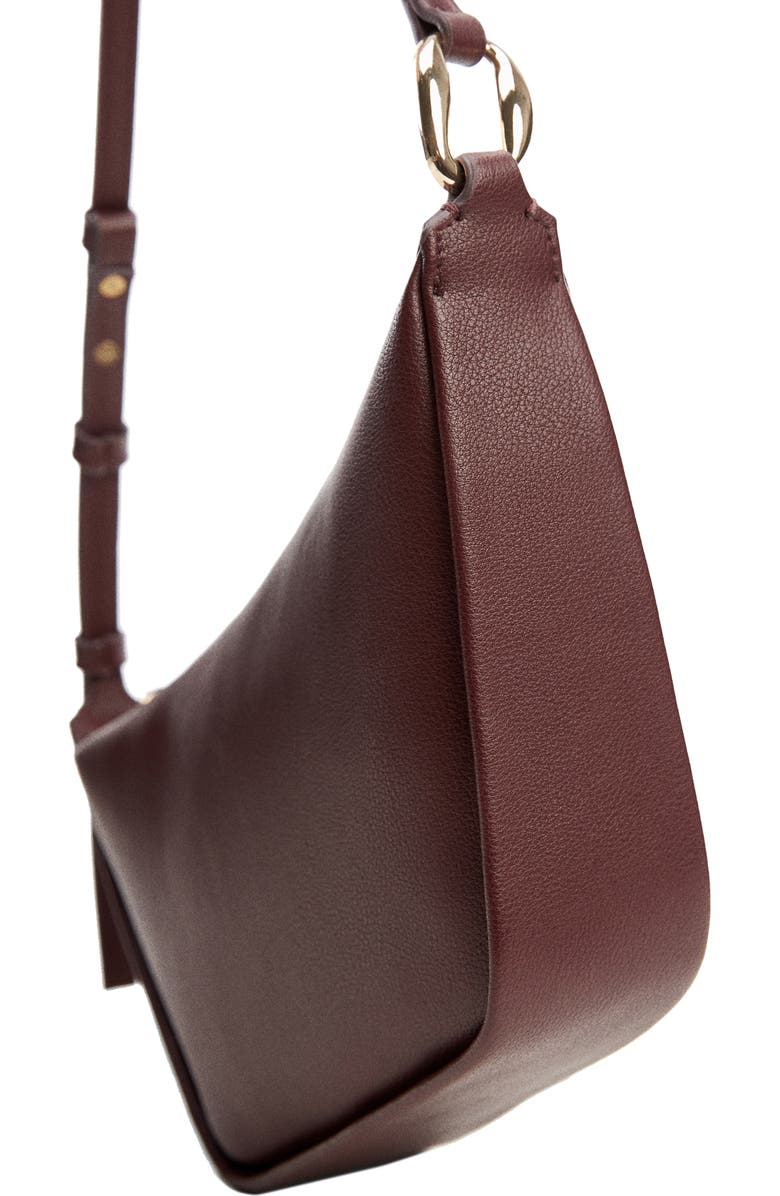 MANGO Faux Leather Shoulder Bag, Alternate, color,