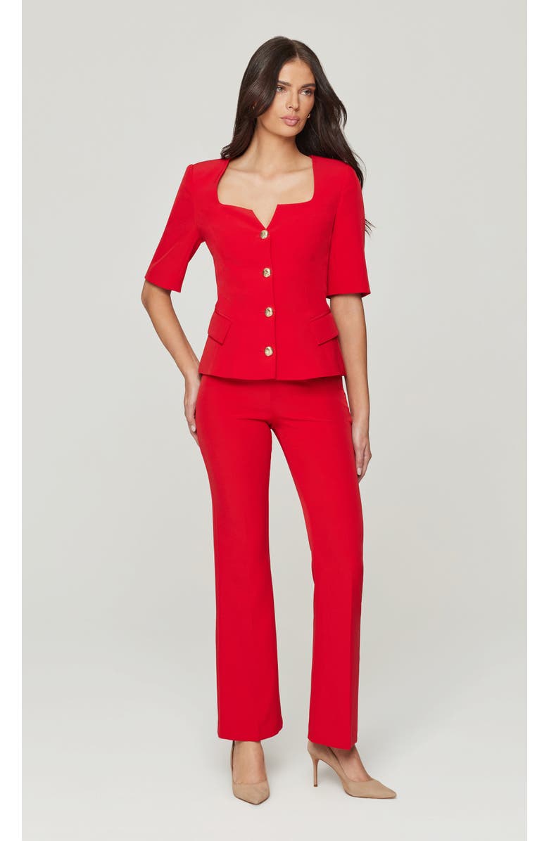 Generation Love Tilly Crepe Jacket, Alternate, color, Cherry