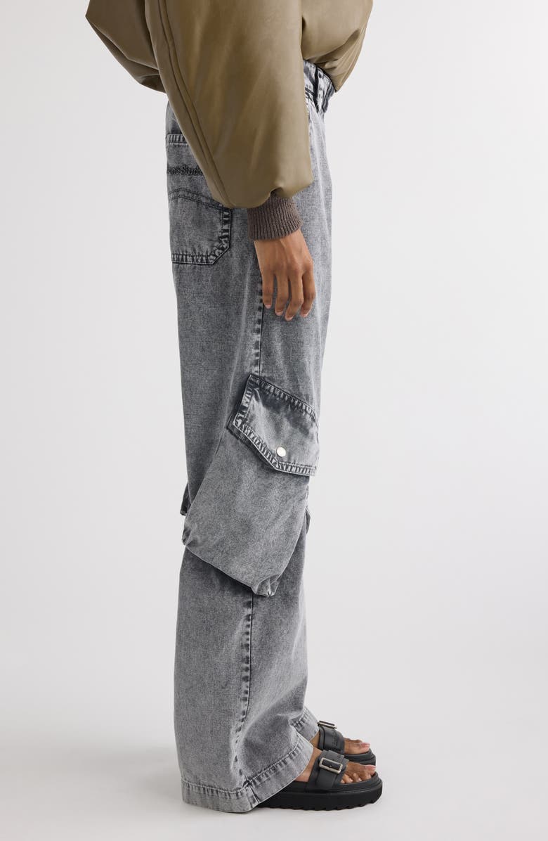 Potinal Cotton Canvas Cargo Trousers