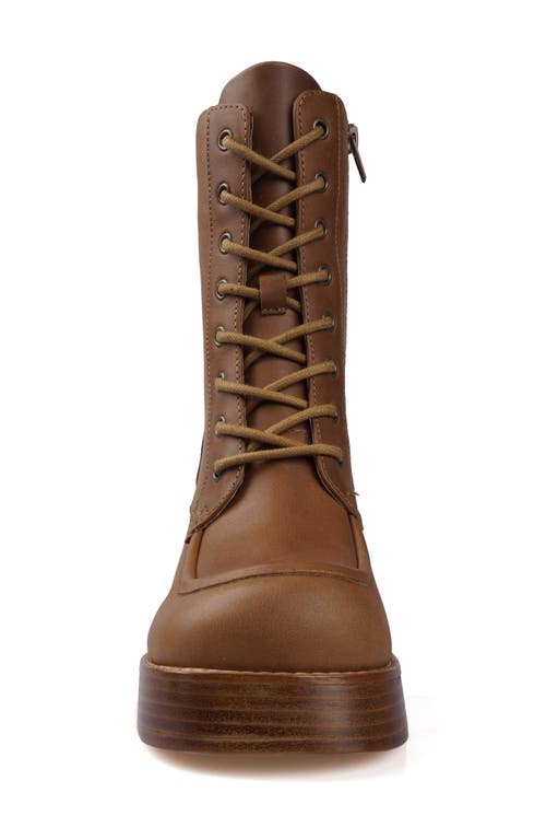 Candies Candie's Phoebe Lug Sole Bootie In Brown