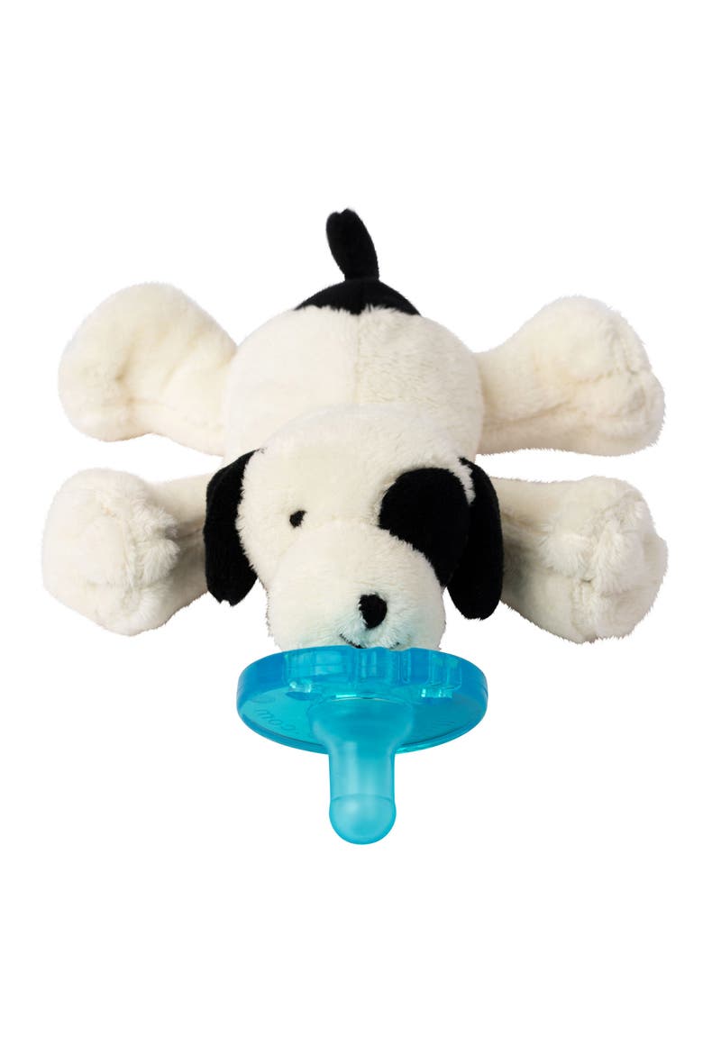 Plush Pacifier Toy, Main, color, BLACK/ WHITE