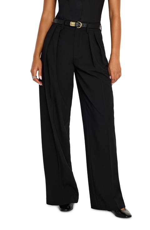 Good '90s Suiting Pleated Wide Leg Pants (Regular & Plus)