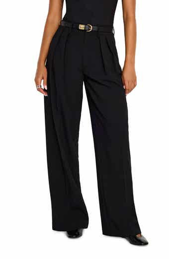 Good American Good '90s Suiting Pleated Wide Leg Pants