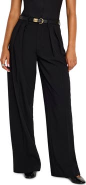 Good American Good '90s Suiting Pleated Wide Leg Pants