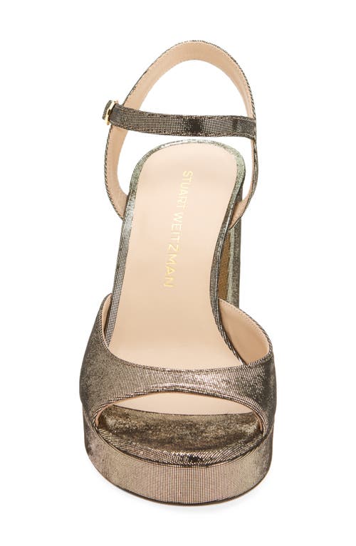 Stuart Weitzman Dayna Ii Platform Sandal In Silver